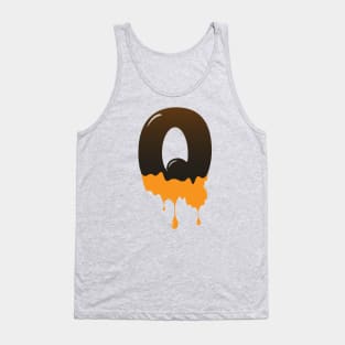 Chocolate Alphabet Letter Q Tank Top